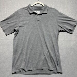Pelagic‎ Weekender Polo Shirt Men's Large Gray Performance Fishing Offshore Gear